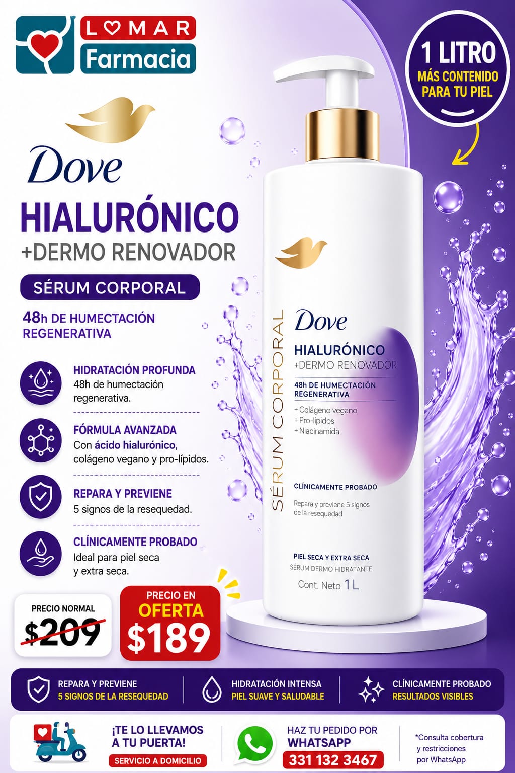 Oferta Dove Hialurónico